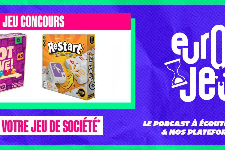 Écoutez le podcast Europe 2 Jeux et gagnez vos boites de jeux sur le thème des chiffres !