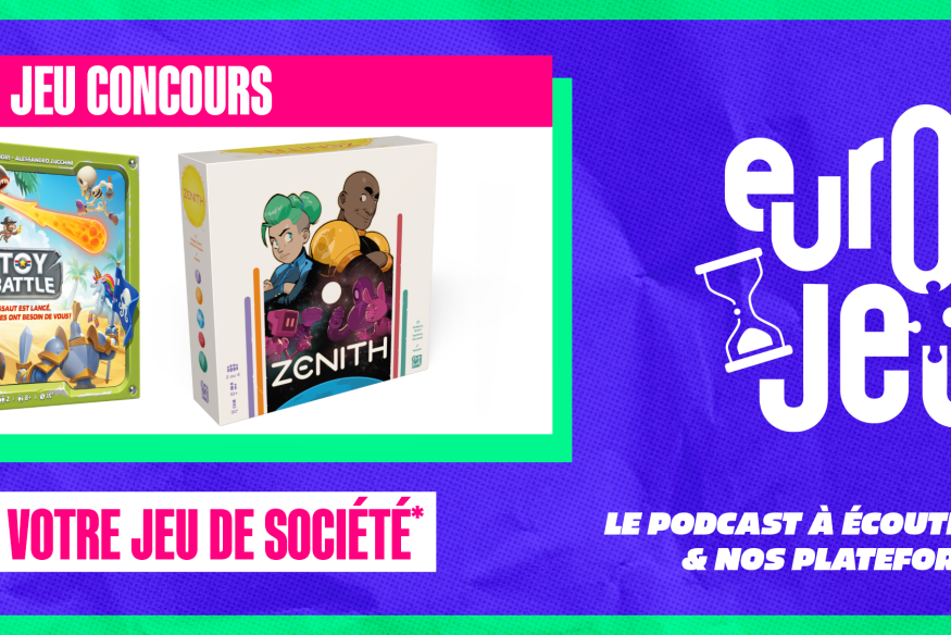 Écoutez le podcast Europe 2 Jeux et gagnez vos boites de jeux récompensés par l'As d’Or 2026 !