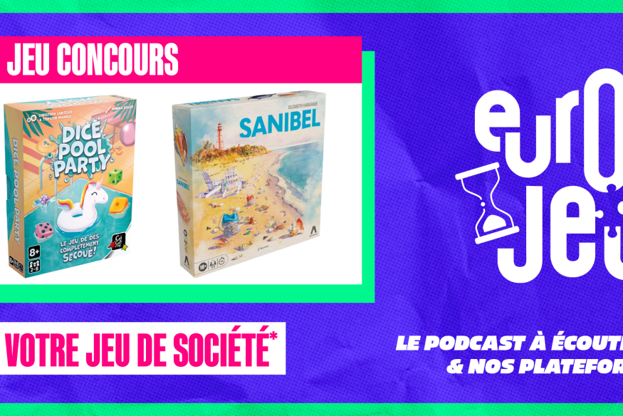 Écoutez le podcast Europe 2 Jeux et gagnez vos boites de jeux sur le thème des vacances !